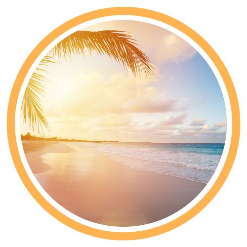 beach at sunset
