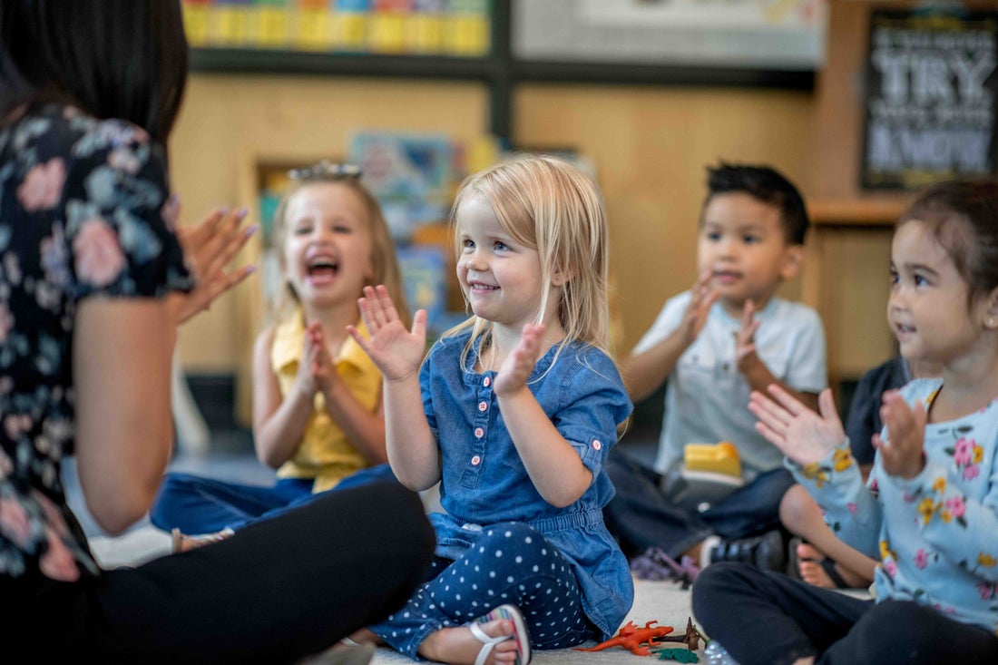 Children in childcare room.