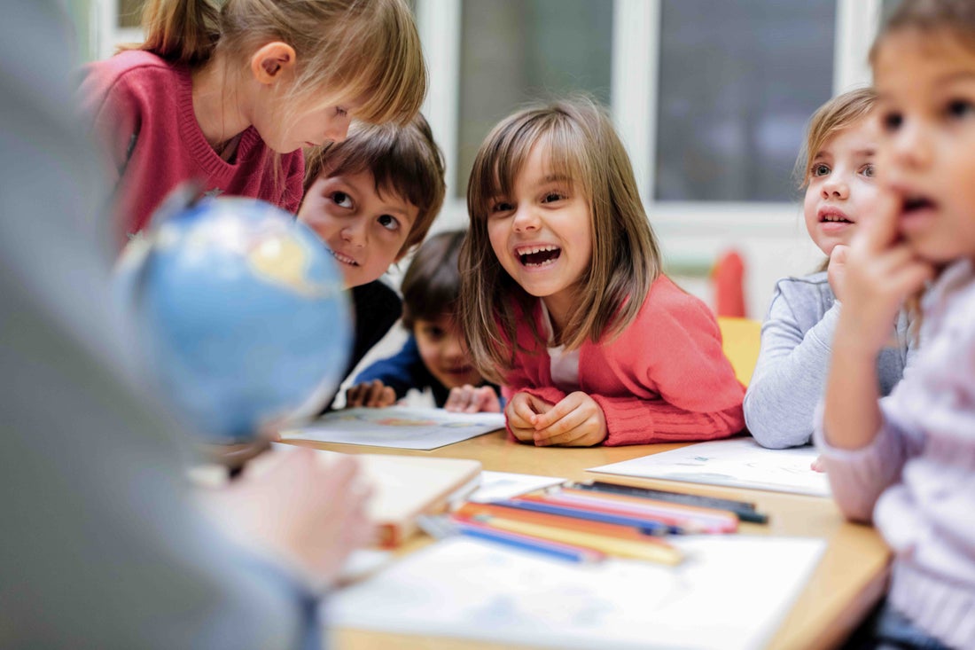 Children in childcare room.