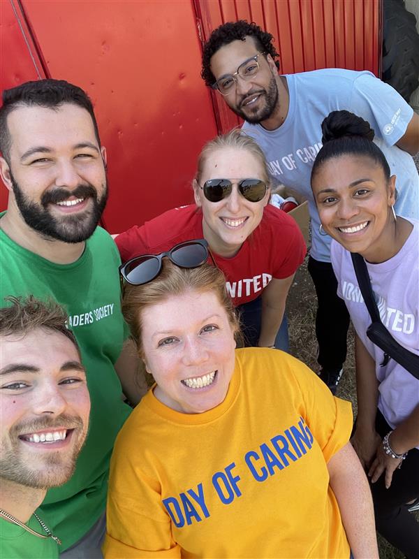 ELS committee volunteering at Day of Caring.