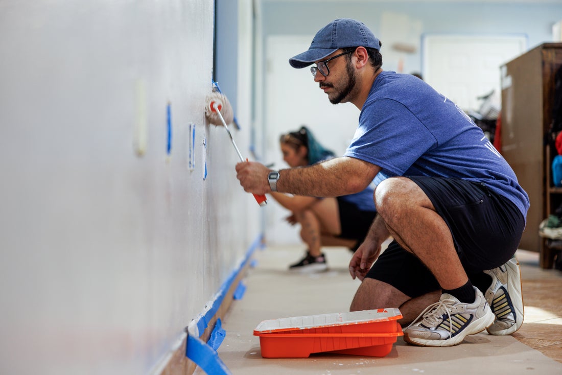 Volunteer at project site.