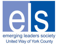 Blue "Emerging Leaders Society" logo