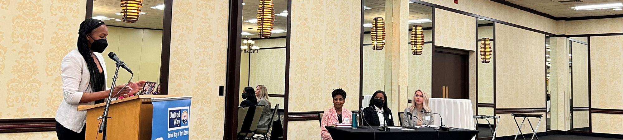women in panel discussion