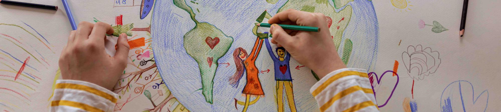 Child coloring.
